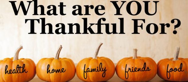 What Are You Thankful For?