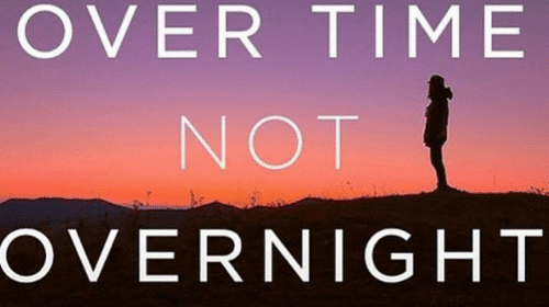 Results Happen Over Time Not Overnight